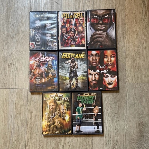Other - WWE 8 DVD Lot - Backlash, Money In The Bank, Hell In A Cell, Fast Lane - Tested